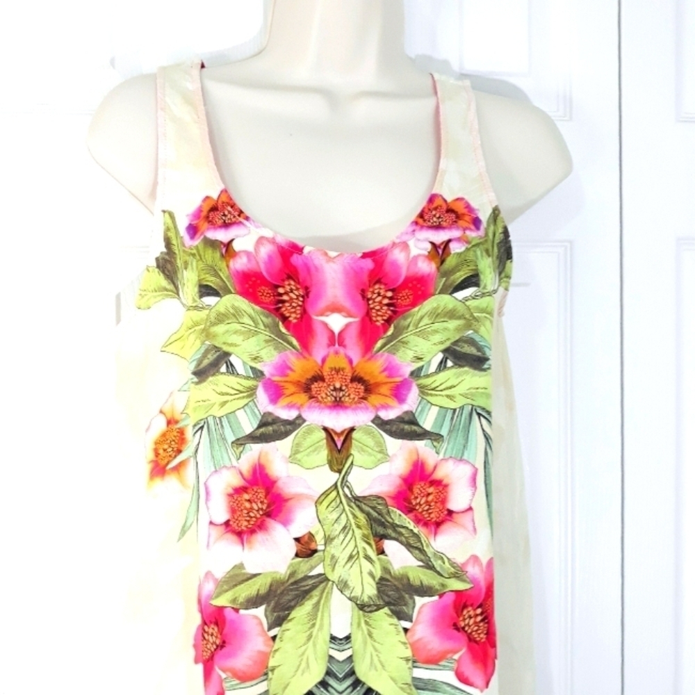Sam & Lavi by Anthropologie Mini Tank Dress Floral Sleeveless USA Oversi… - Picture 4 of 13